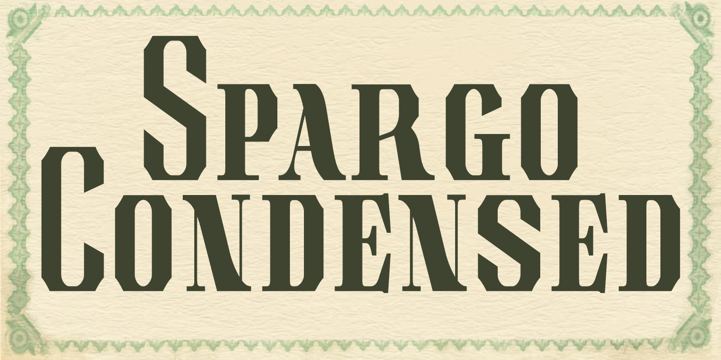 Example font Spargo #5